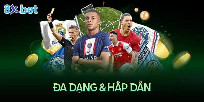 Sảnh thể thao 8XBET với giao diện cuốn hút, ấn tượng